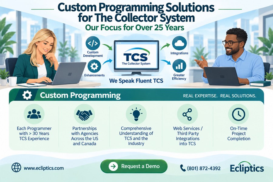 Custom programming solutions for The Collector System: our focus for over 25 years